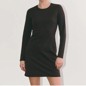 NWT Everlane's The Form Mini Dress in Black (Small)